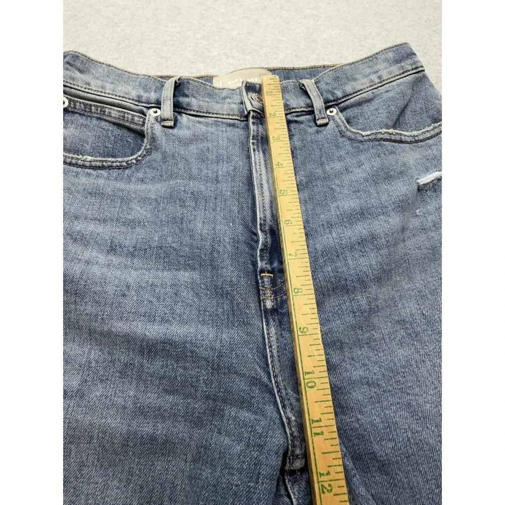 Everlane‎ The Way High Jeans Womens 27R Blue Medium Wash High Rise Wide Leg Crop